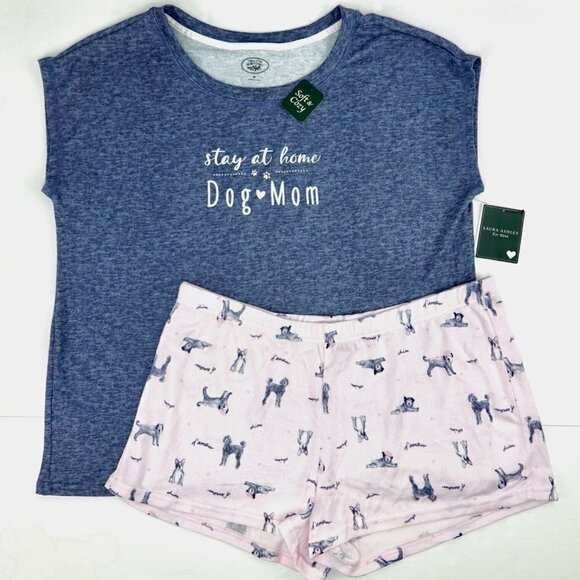 💕LAURA ASHLEY💕 Stay at Home Dog Mom PJ Set - Picture 4 of 16